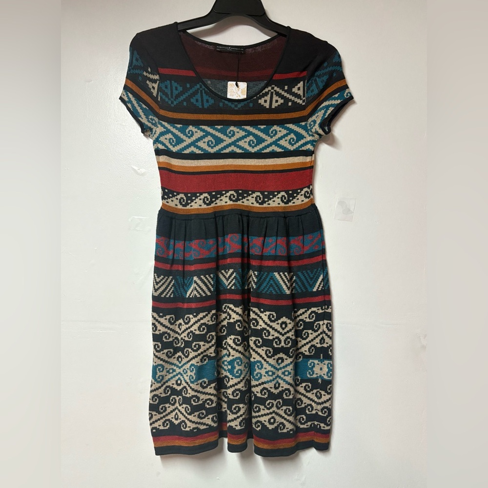 Peruvian Connection Multicolor Patterned Dress - Picture 2 of 7